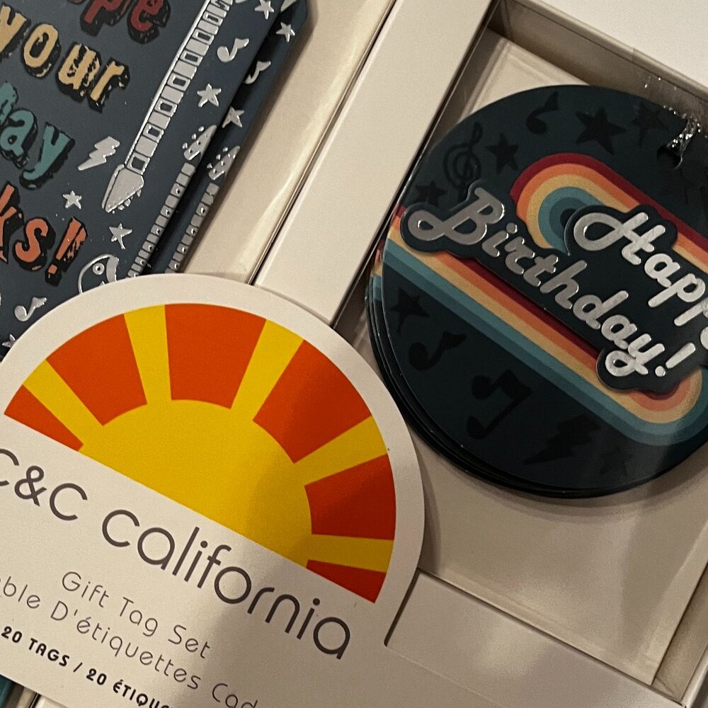 Gifts Tags for Birthday‎ (Retro Designs / Set of 20) (new/gift wrap/x)